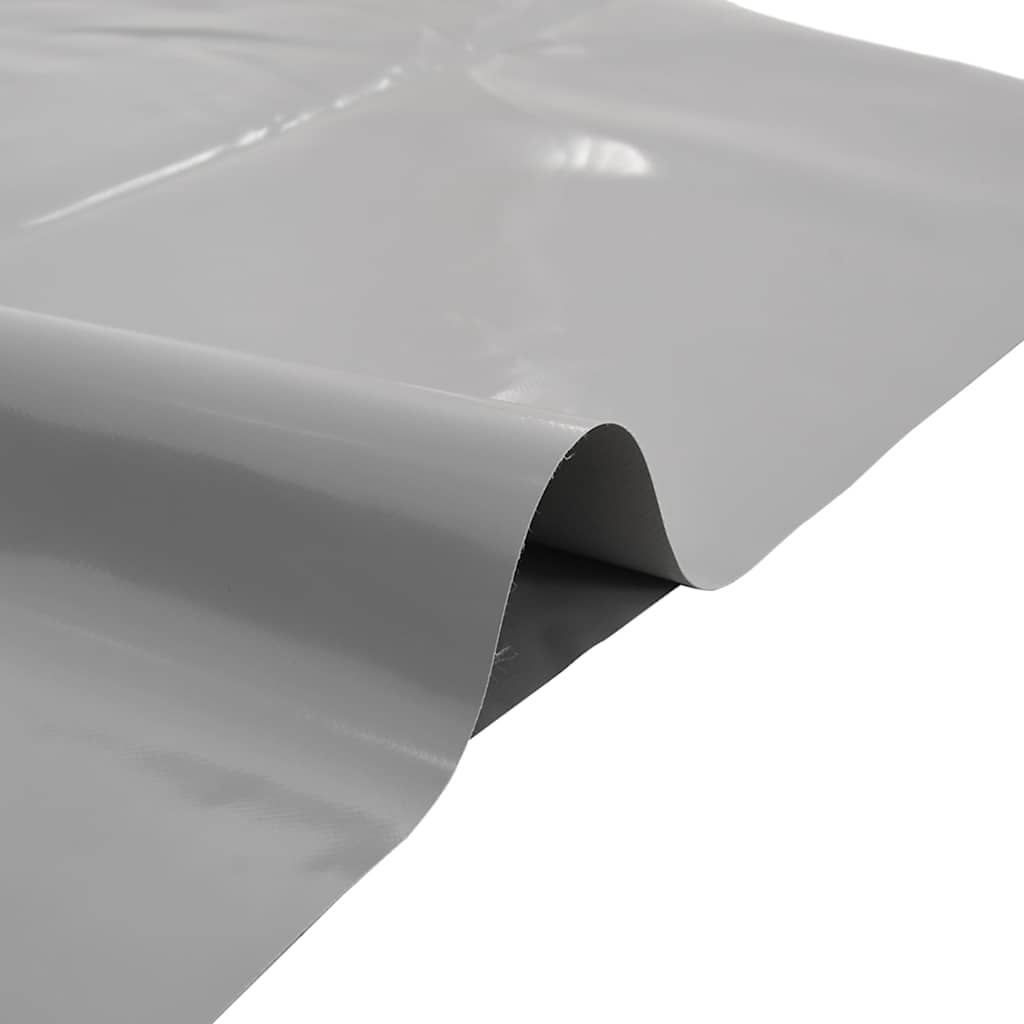 Dekzeil 650 g/m² 3x4 m grijs – afbeelding 4