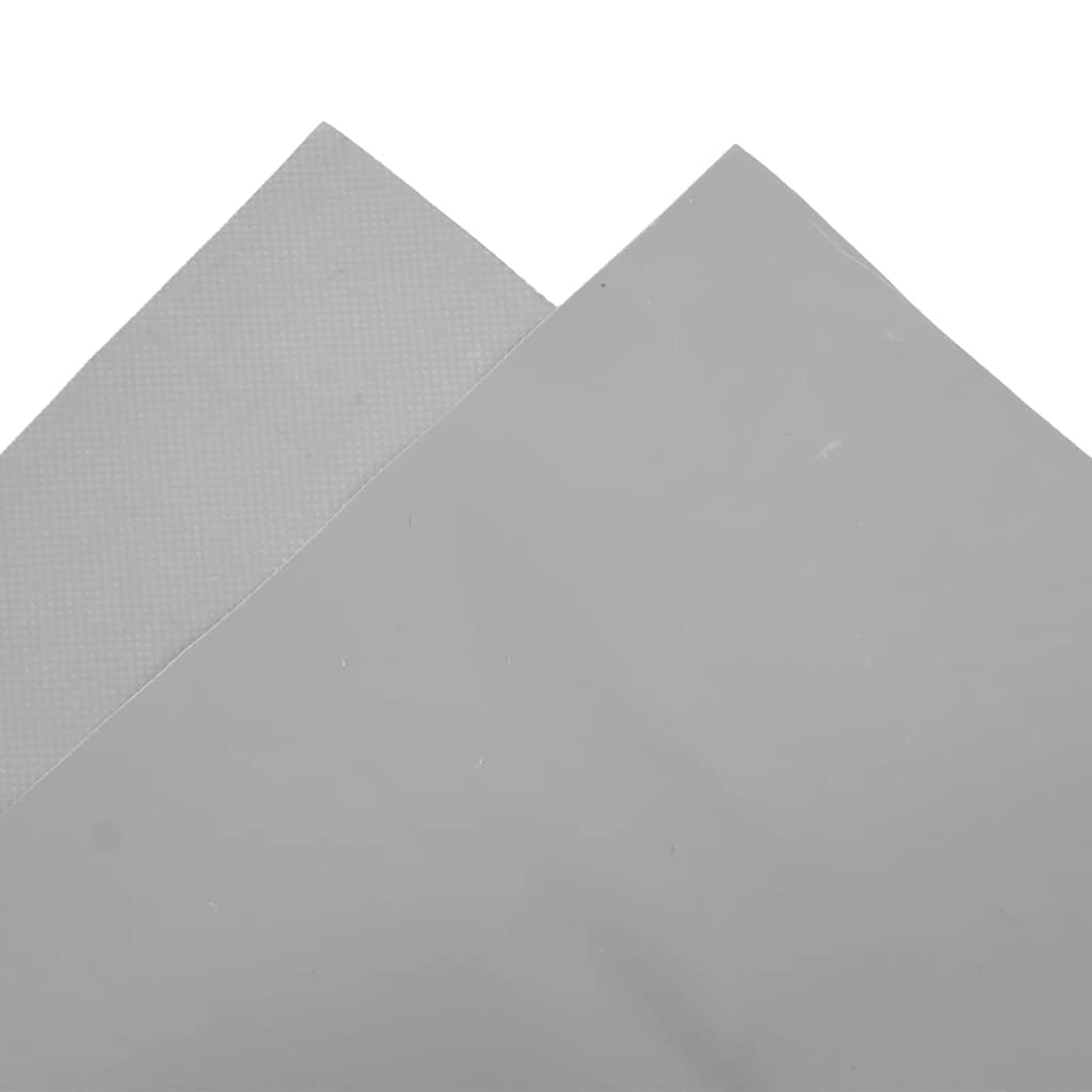 Dekzeil 650 g/m² 3x4 m grijs – afbeelding 5