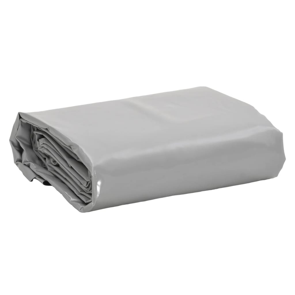 Dekzeil 650 g/m² 3x5 m grijs – afbeelding 1