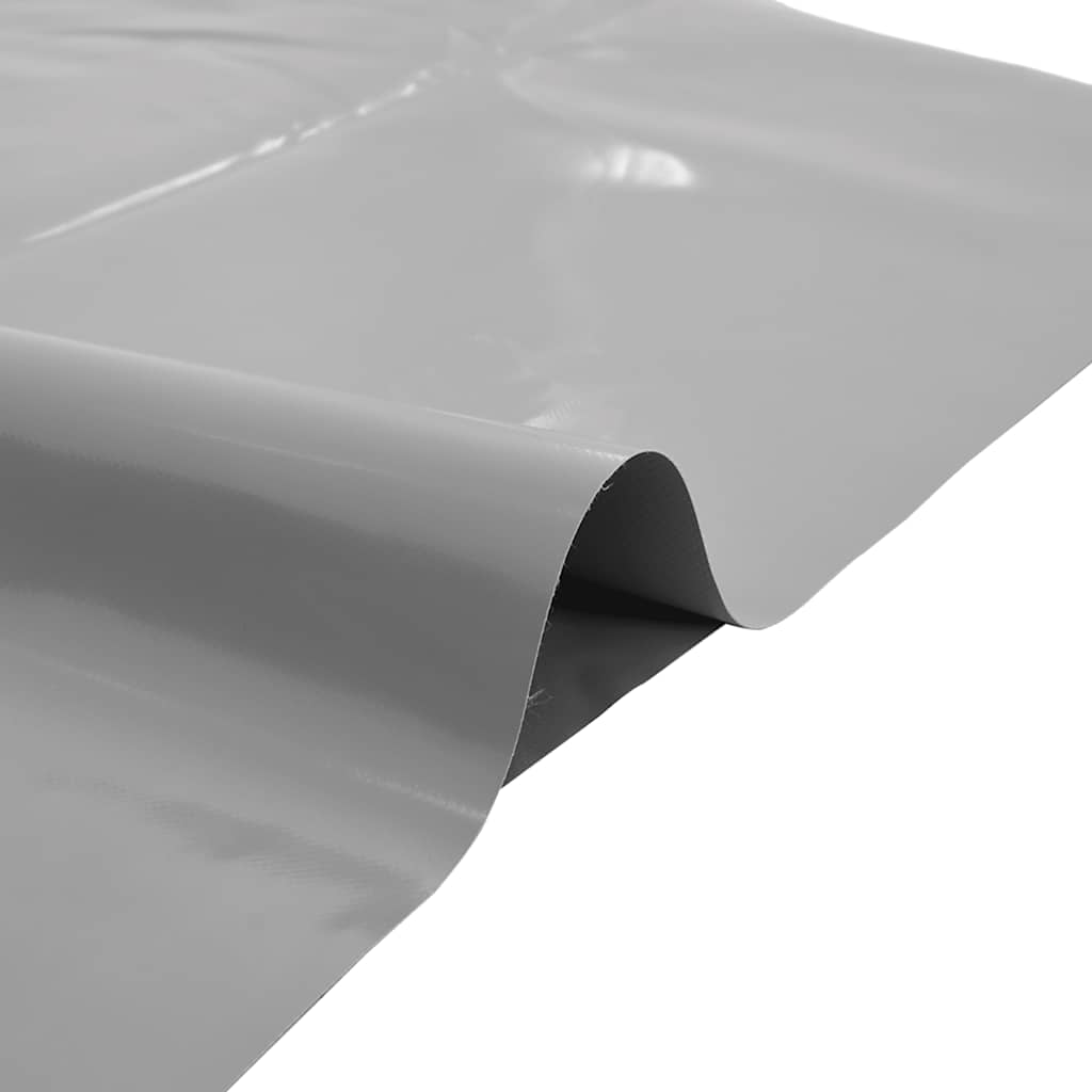 Dekzeil 650 g/m² 4x4 m grijs – afbeelding 4