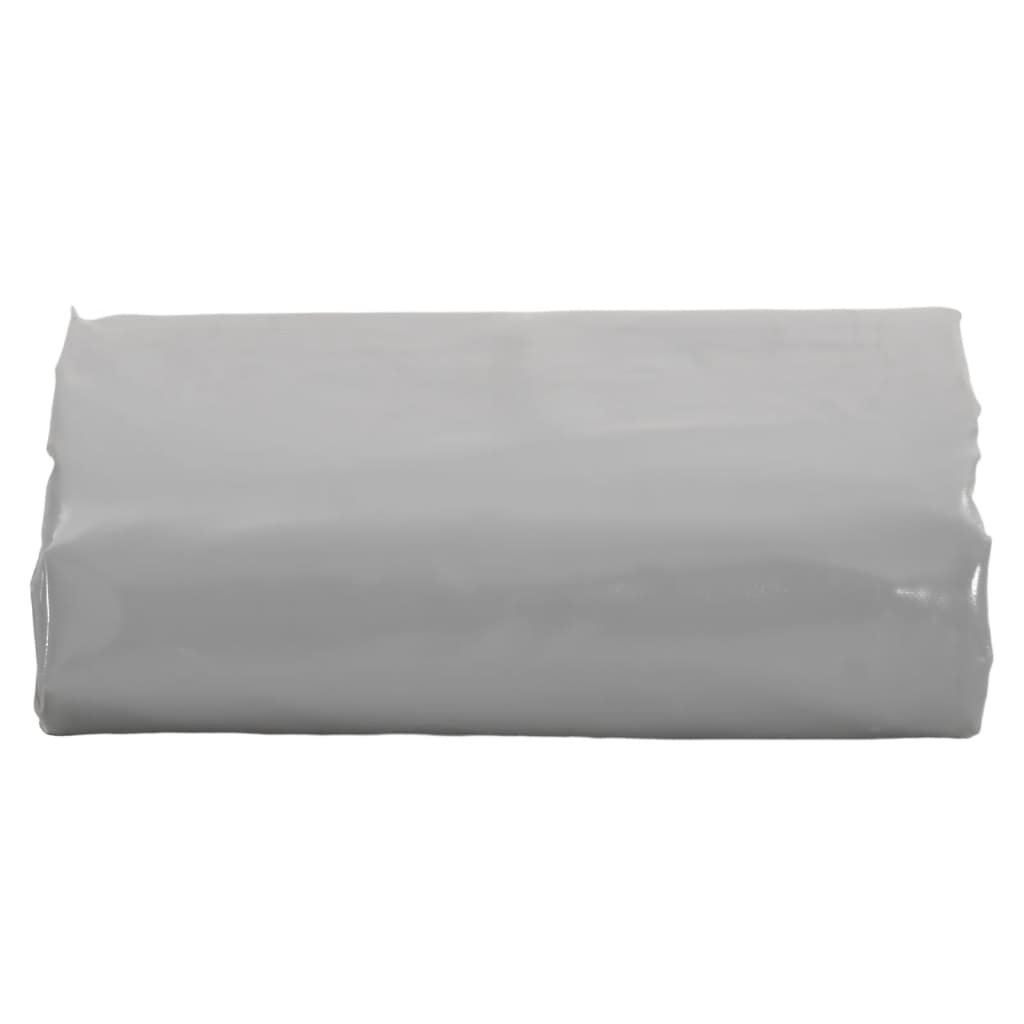 Dekzeil 650 g/m² 4x7 m grijs – afbeelding 2