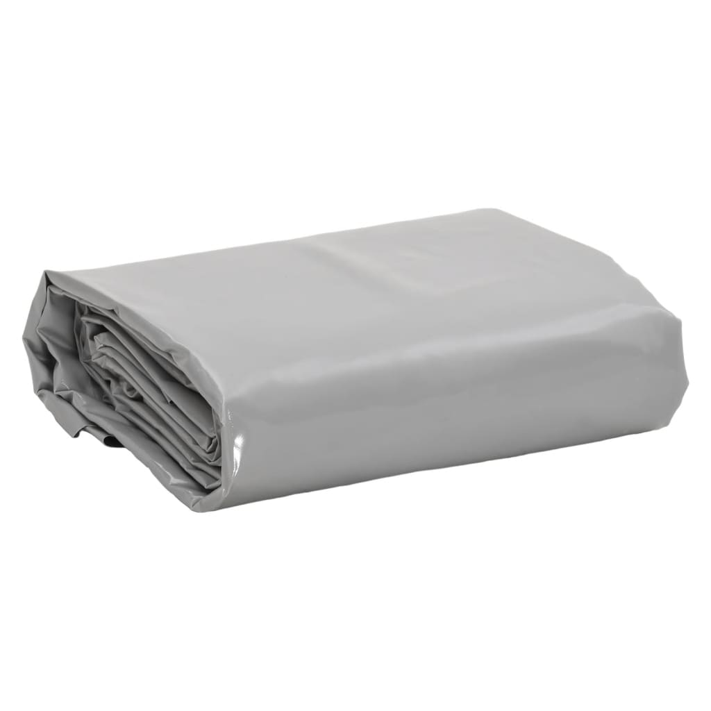 Dekzeil 650 g/m² 1,5x10 m grijs – afbeelding 1