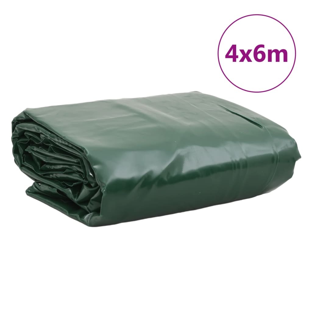 Dekzeil 650 g/m² 4x6 m groen – afbeelding 9