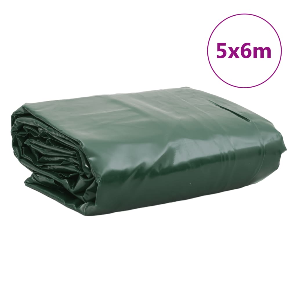 Dekzeil 650 g/m² 5x6 m groen – afbeelding 9