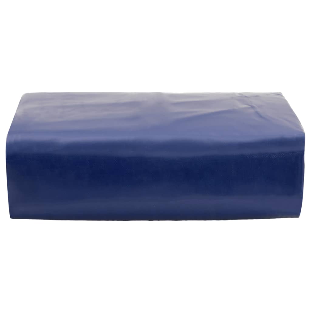 Dekzeil 650 g/m² 4x6 m blauw – afbeelding 2