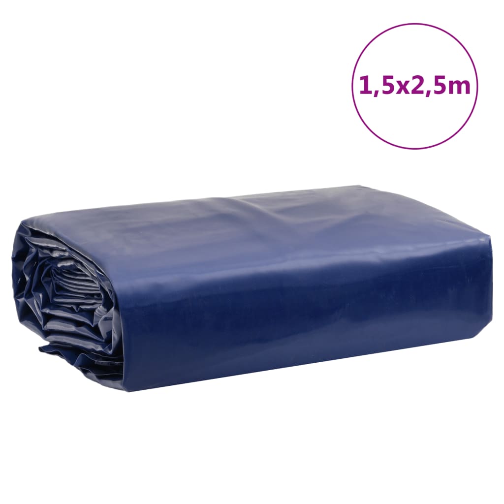 Dekzeil 650 g/m² 1,5x2,5 m blauw – afbeelding 9