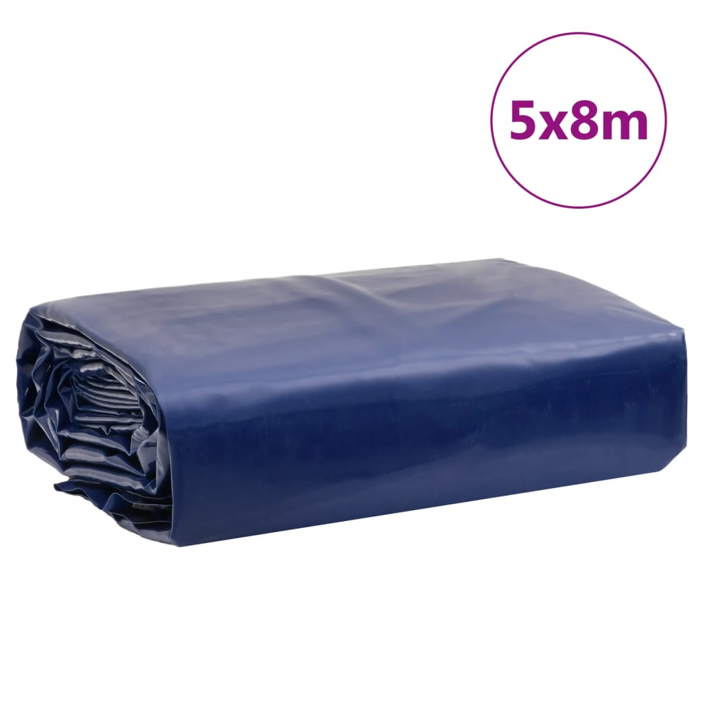 Dekzeil 650 g/m² 5x8 m blauw – afbeelding 9