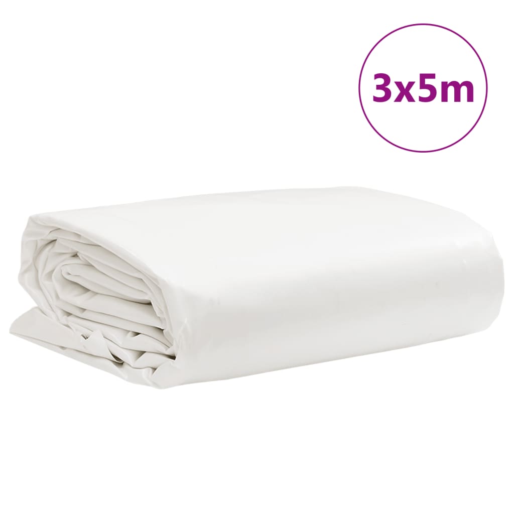 Dekzeil 650 g/m² 3x5 m wit – afbeelding 9