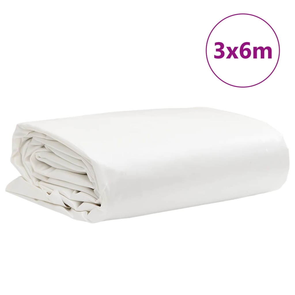 Dekzeil 650 g/m² 3x6 m wit – afbeelding 9