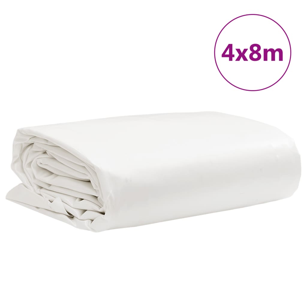 Dekzeil 650 g/m² 4x8 m wit – afbeelding 9