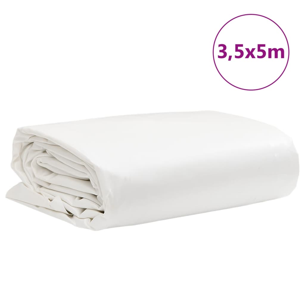 Dekzeil 650 g/m² 3,5x5 m wit – afbeelding 9