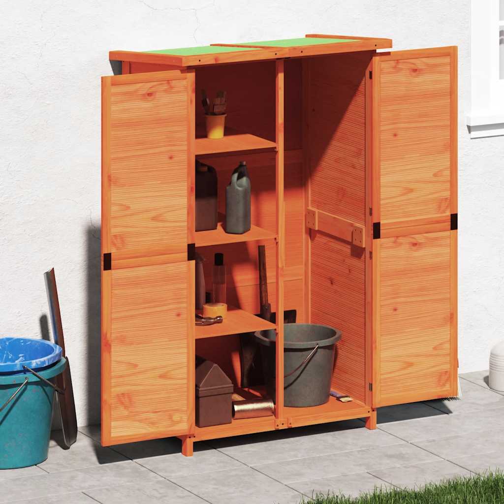 Tuinschuur 83x57x140 cm massief grenenhout bruin