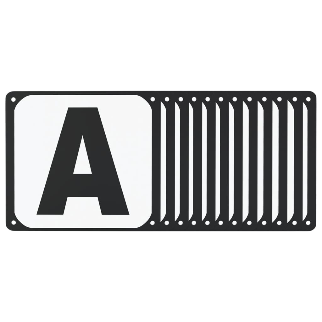 Dressuurletters 12 st staal