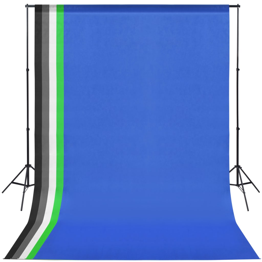 Fotostudioset met 5 achtergronden en verstelbaar frame