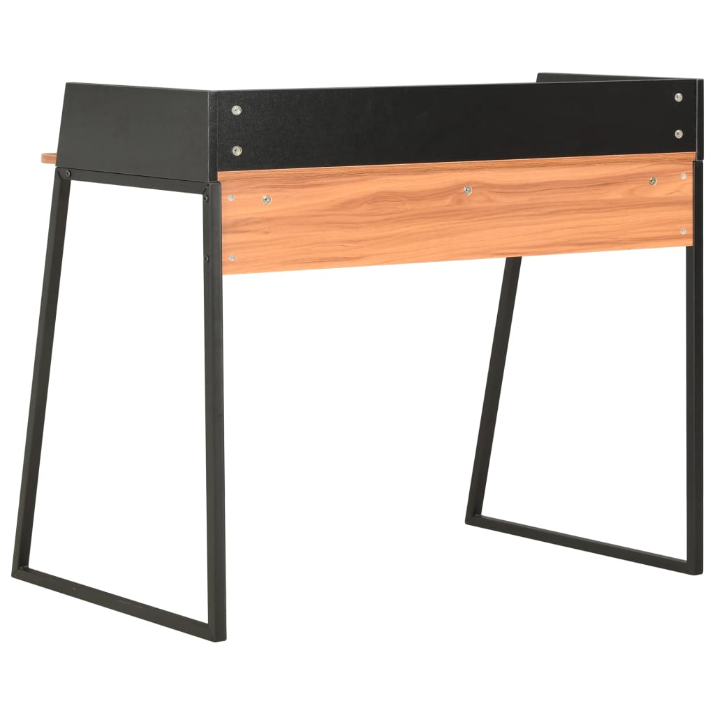 Bureau 90x60x88 cm zwart en bruin – afbeelding 4