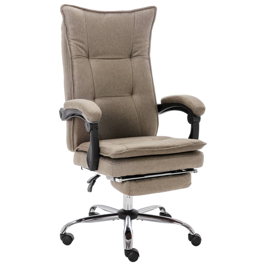 Kantoorstoel stof taupe