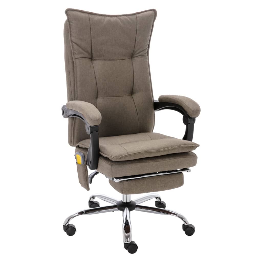 Kantoormassagestoel stof taupe