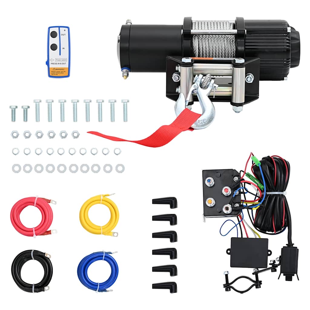 Lier elektrisch 12 V 4.500 lbs 2.040 kg met afstandsbediening