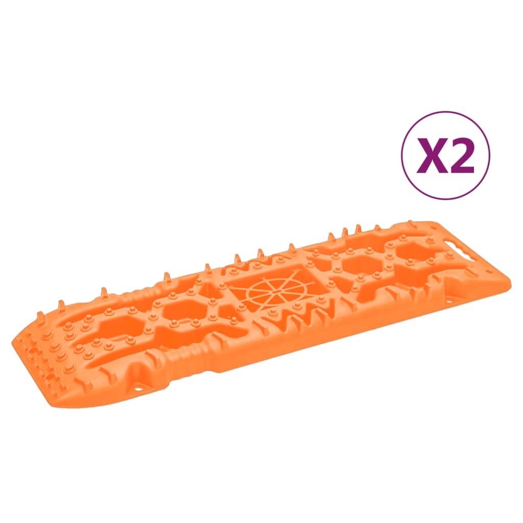 Gripplaten 2 st 107x31x7 cm nylon oranje – afbeelding 1