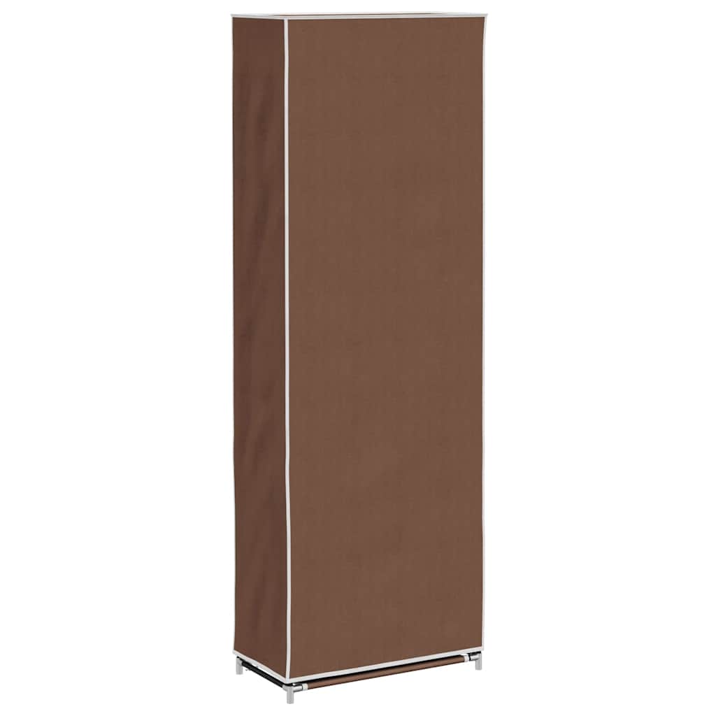 Stoffen schoenenrek met hoes 162 x 57 x 29 cm bruin – afbeelding 6