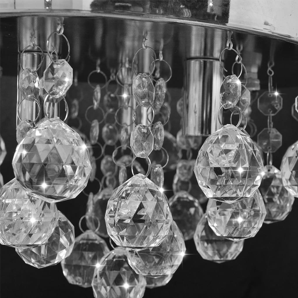 Plafondlamp kroonluchterontwerp kristal chroom – afbeelding 3