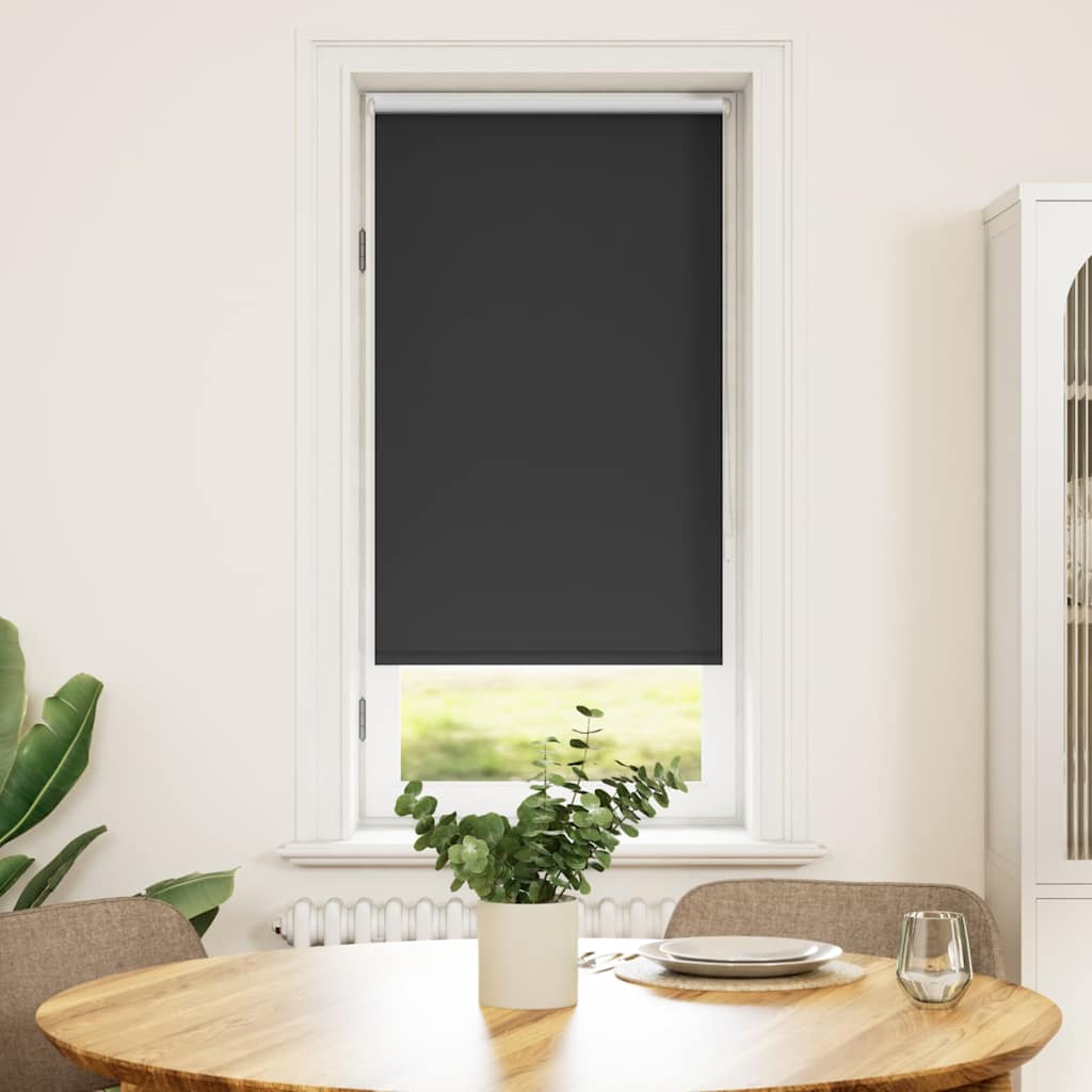 Rolgordijn verduisterend 44,4 x 100 cm stofbreedte 40 cm zwart