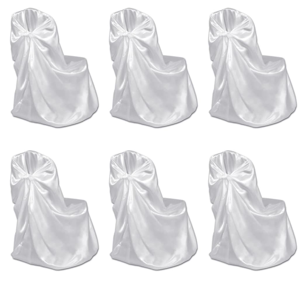Bruiloft Stoelhoes Wit (6 stuks)