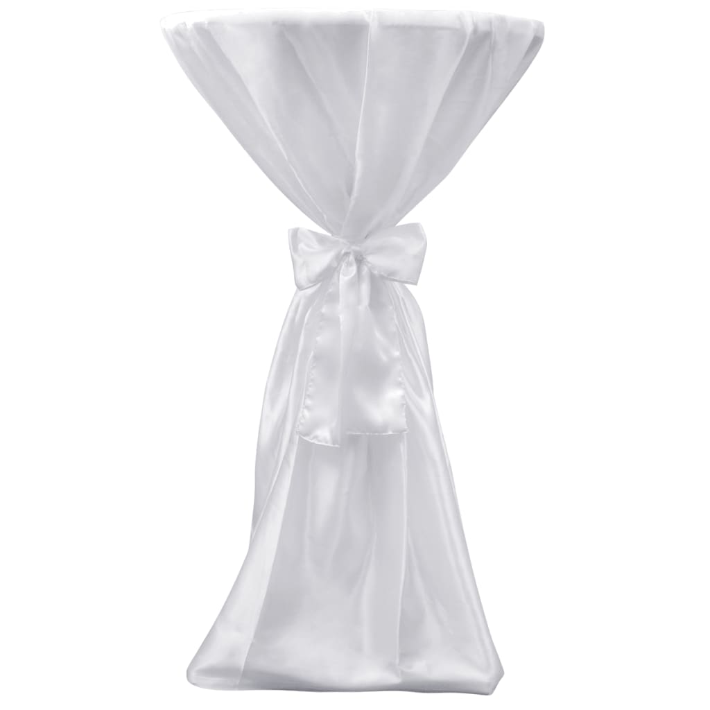 Statafelhoes met strik 60cm Wit (2 stuks) – afbeelding 2