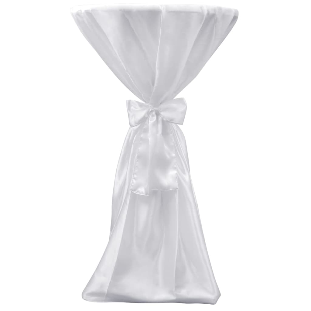 Statafelhoes met strik 70cm Wit (2 stuks) – afbeelding 2