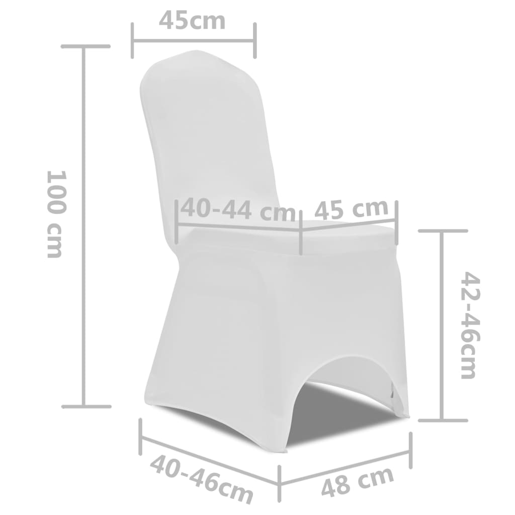 Stoelhoes Stretch Wit (50 stuks) – afbeelding 7
