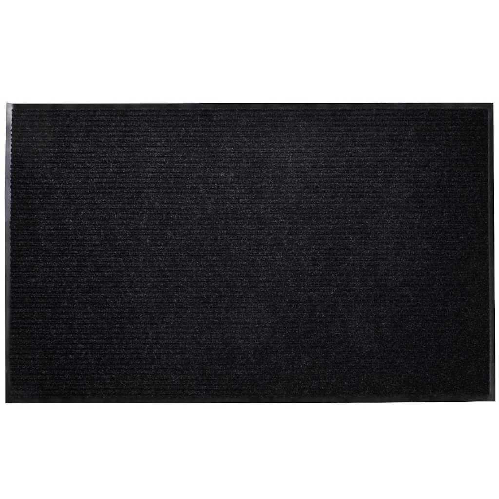 Deurmat 90x60 cm PVC zwart