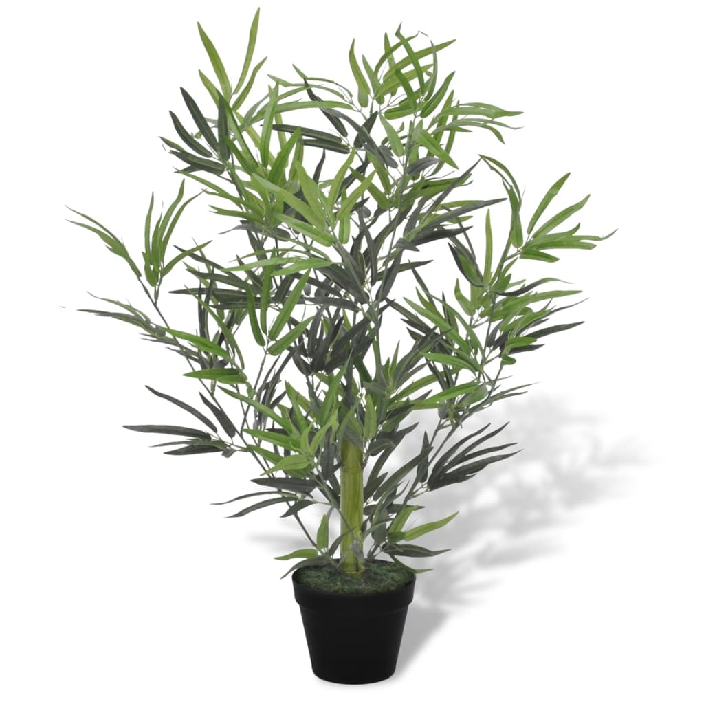 Kunstboom met pot bamboe 80 cm – afbeelding 1