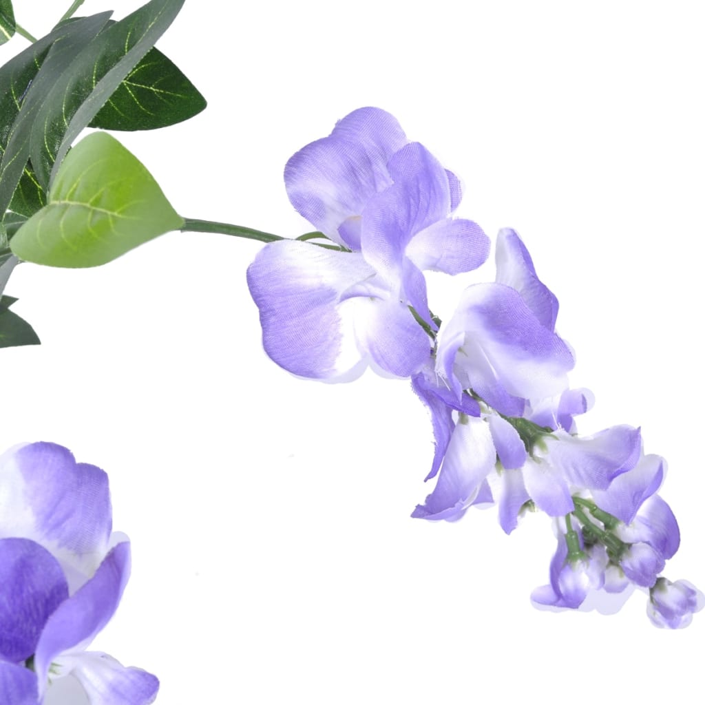 Kunstplant blauwe regen met pot 120 cm – afbeelding 2