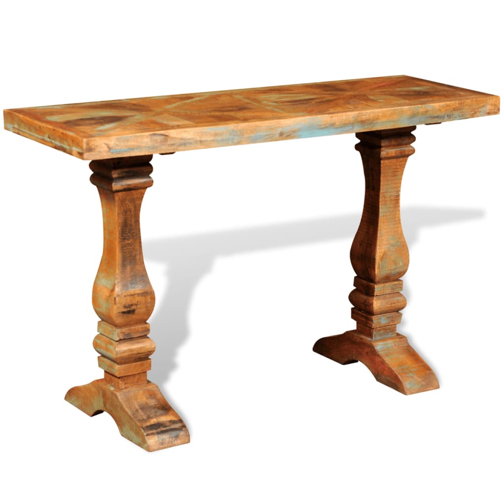 Wandtafel massief gerecycled hout – afbeelding 1