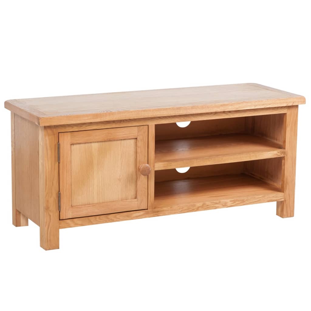 Tv-meubel 103x36x46 cm massief eikenhout – afbeelding 1