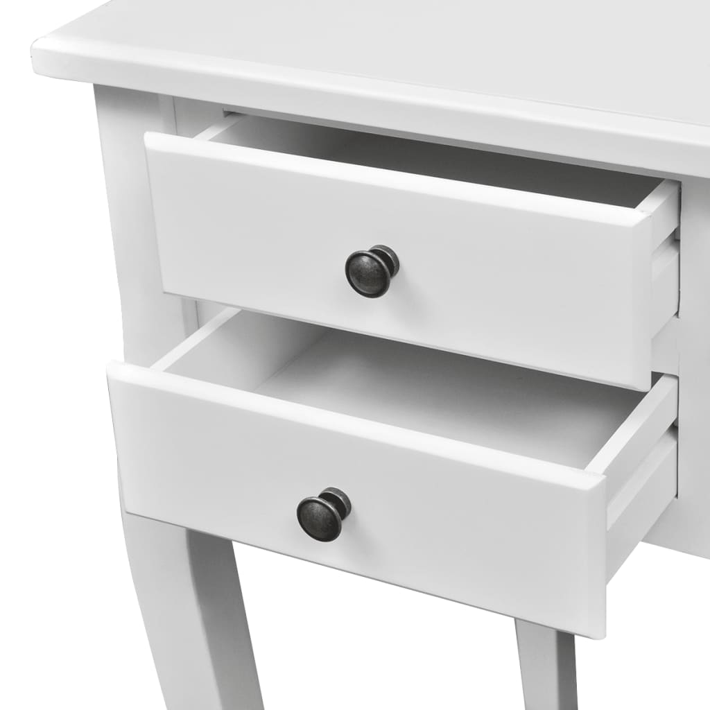 Bureau met gebogen poten en 5 lades Franse stijl – afbeelding 3