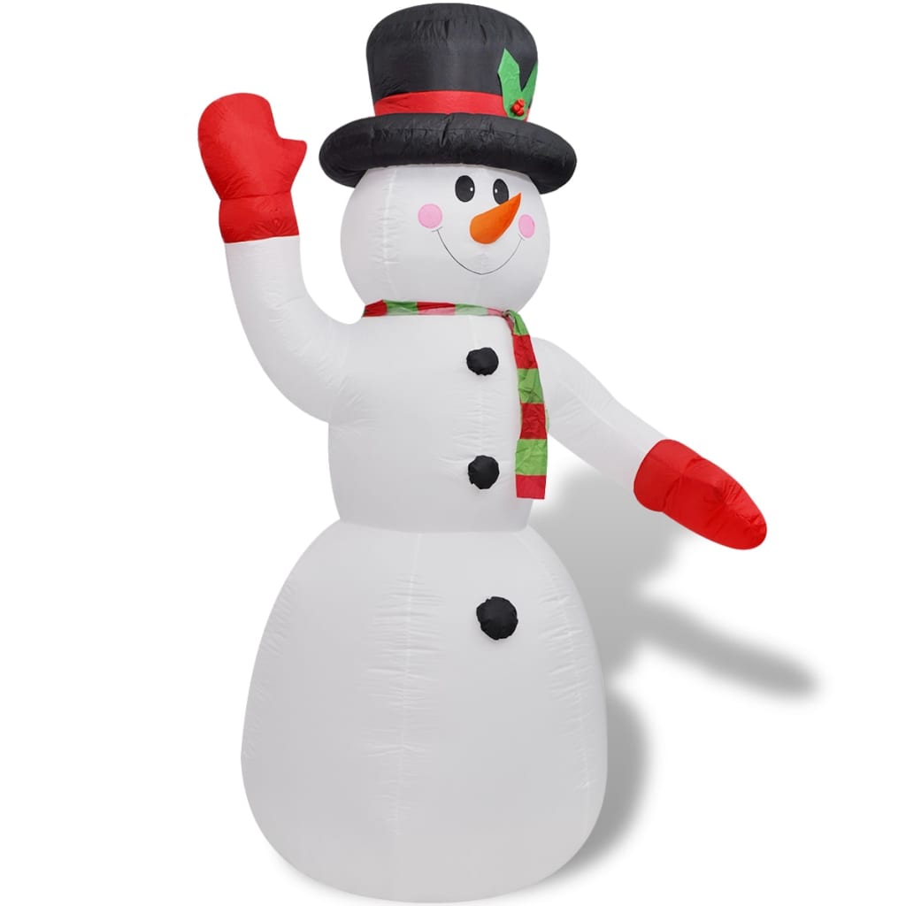 Opblaasbare sneeuwpop 240 cm – afbeelding 2