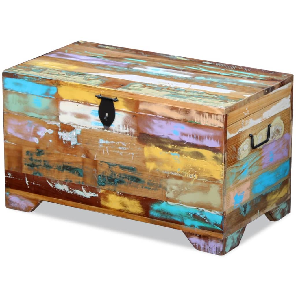Opbergkist massief gerecycled hout