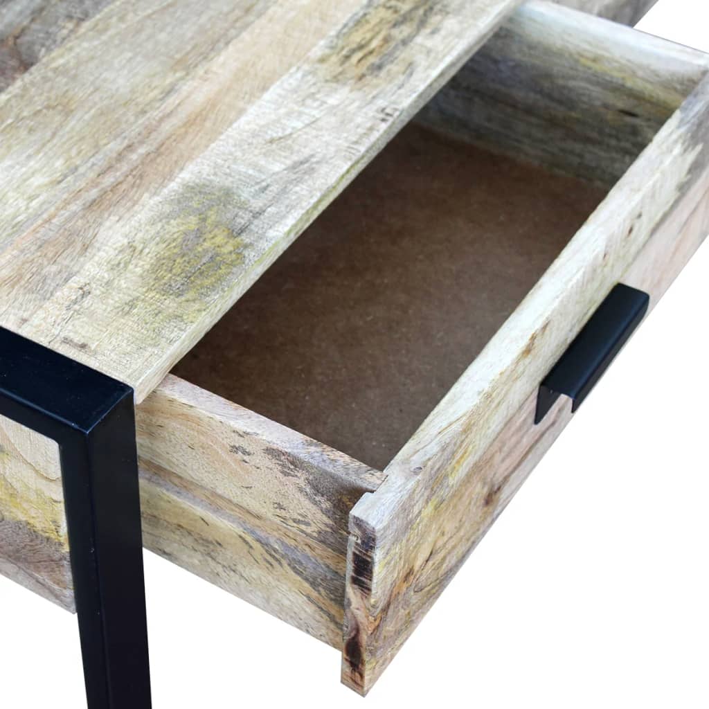 Salontafel met 2 lades 100x60x40 cm massief mangohout – afbeelding 7