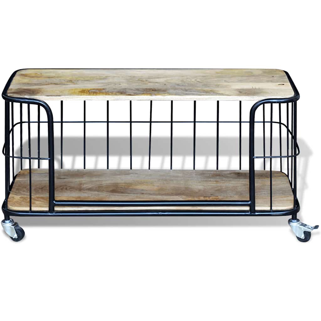 Tv-meubel100x40x45 cm massief mangohout – afbeelding 6
