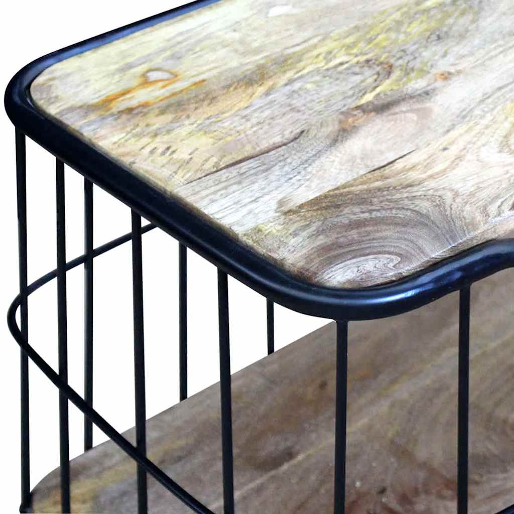 Tv-meubel100x40x45 cm massief mangohout – afbeelding 7