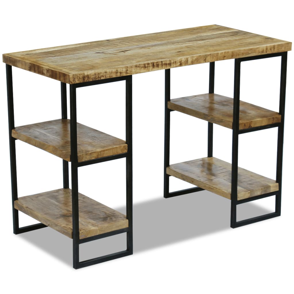 Bureau 110x50x76 cm mangohout – afbeelding 4