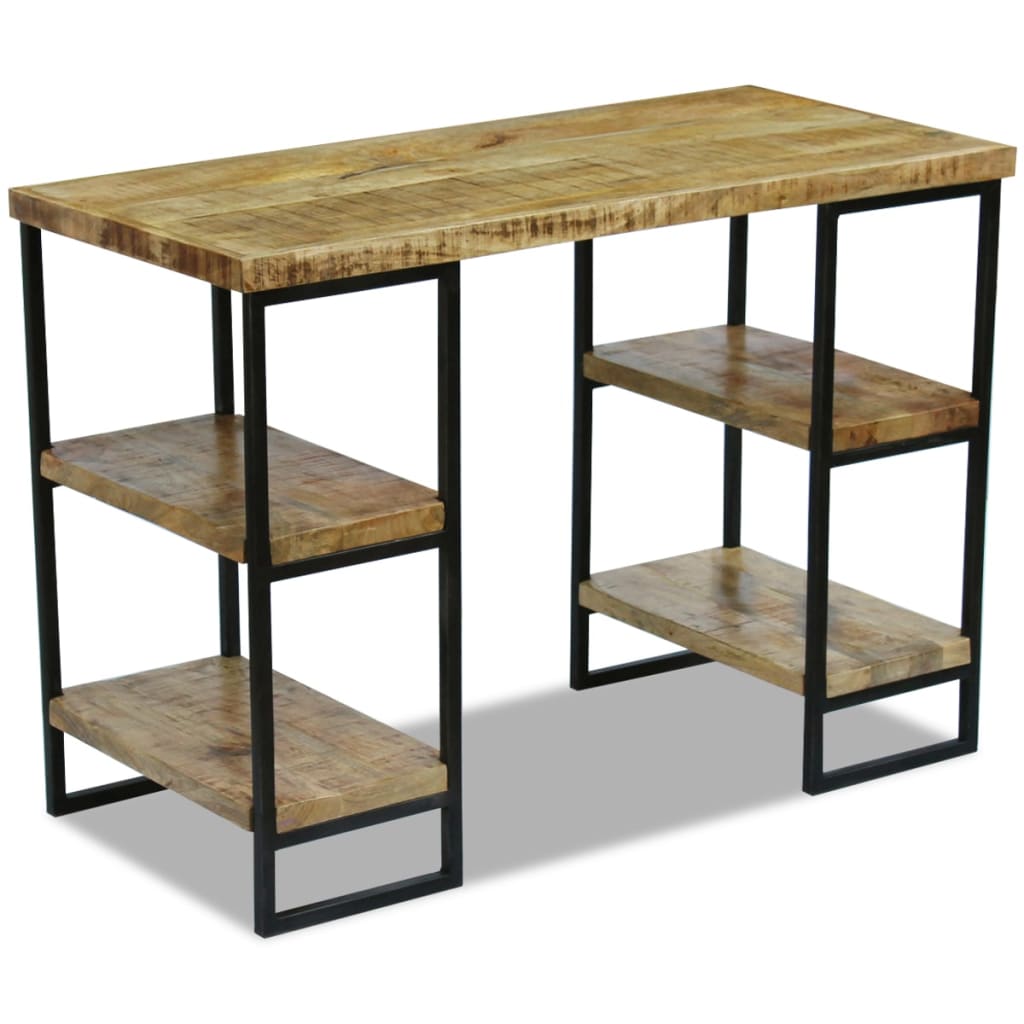 Bureau 110x50x76 cm mangohout – afbeelding 5