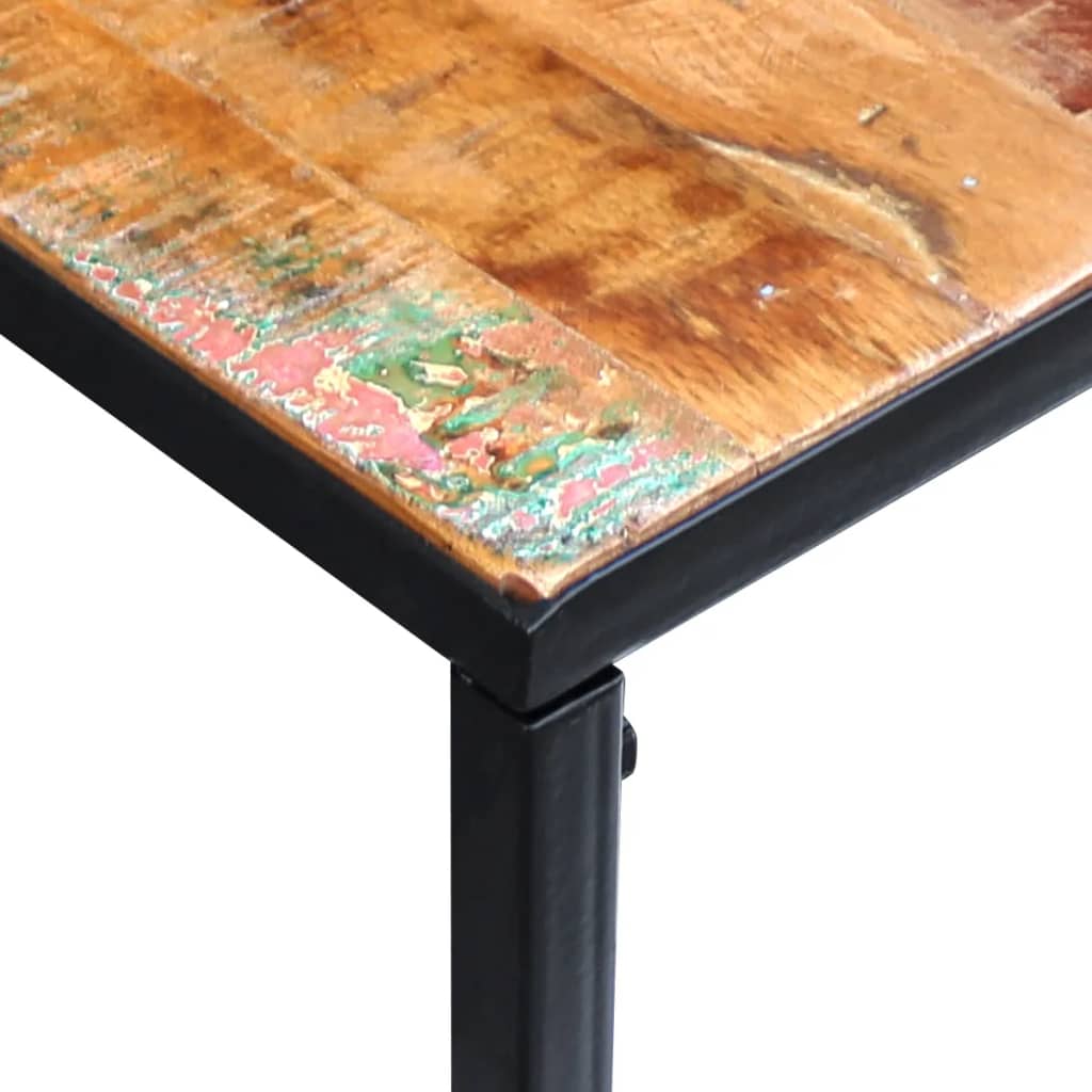 Wandtafel 110x35x76 cm massief gerecycled hout – afbeelding 7