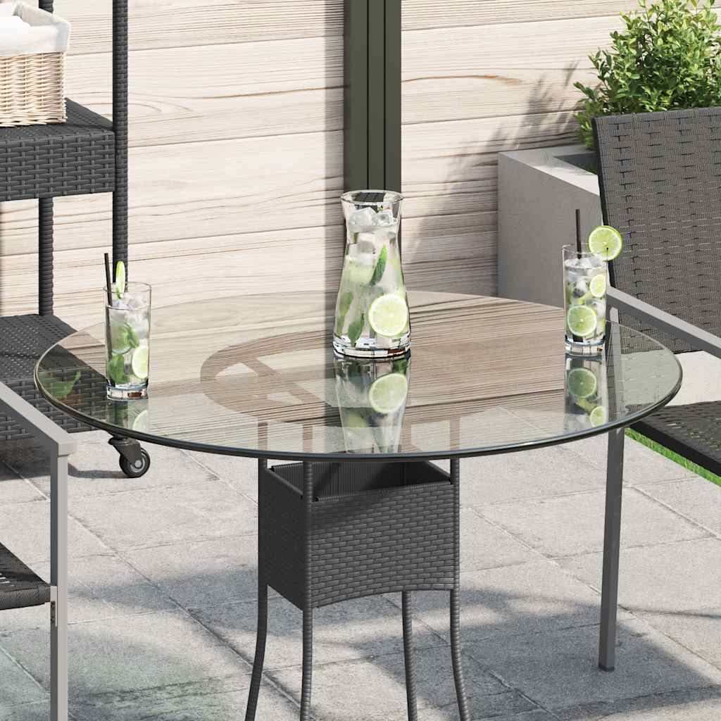 Tafelblad van gehard glas 80 cm rond