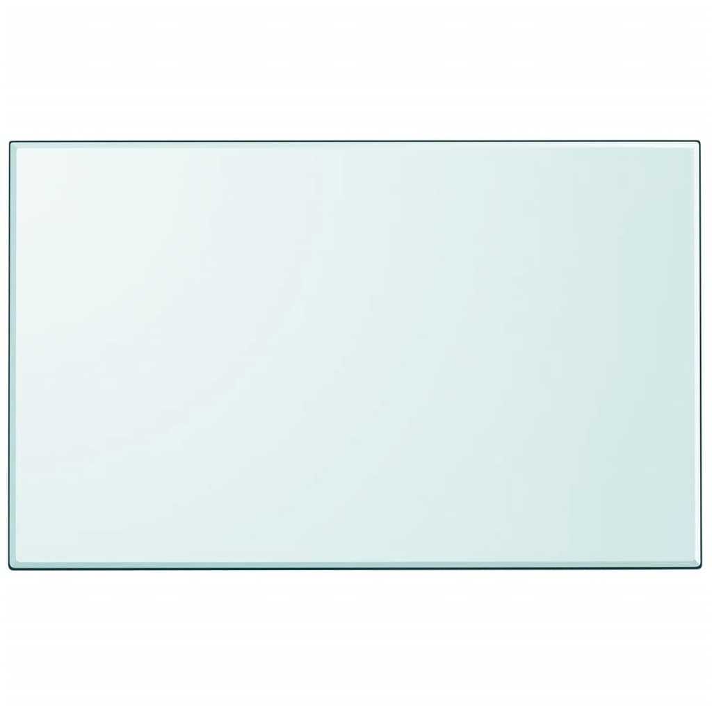Tafelblad van gehard glas 1000x620 mm rechthoekig – afbeelding 1