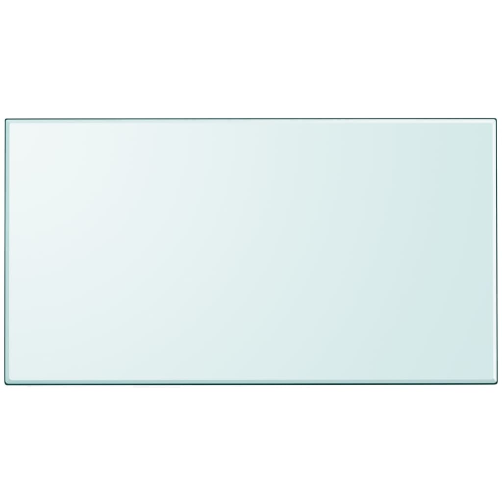 Tafelblad van gehard glas 1200x650 mm rechthoekig