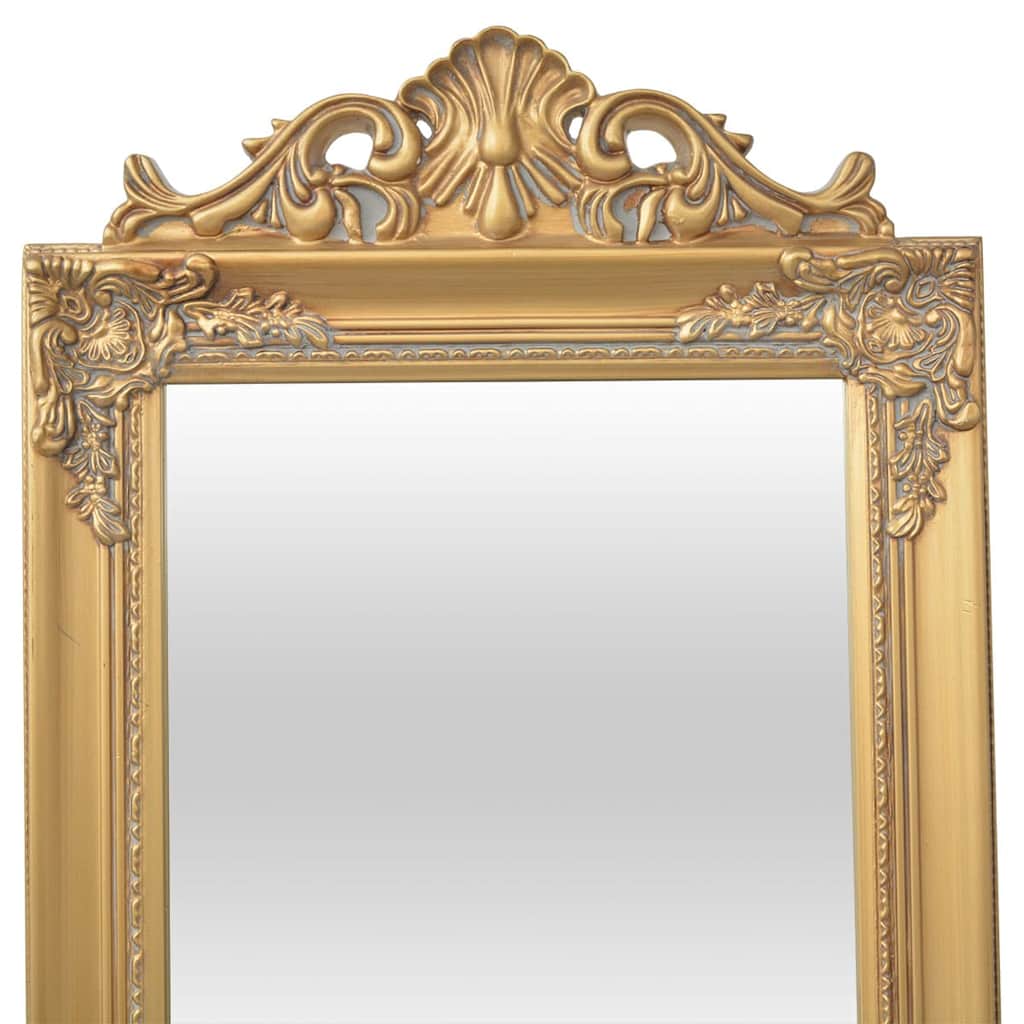 Vrijstaande spiegel Barok 160x40cm goud – afbeelding 2