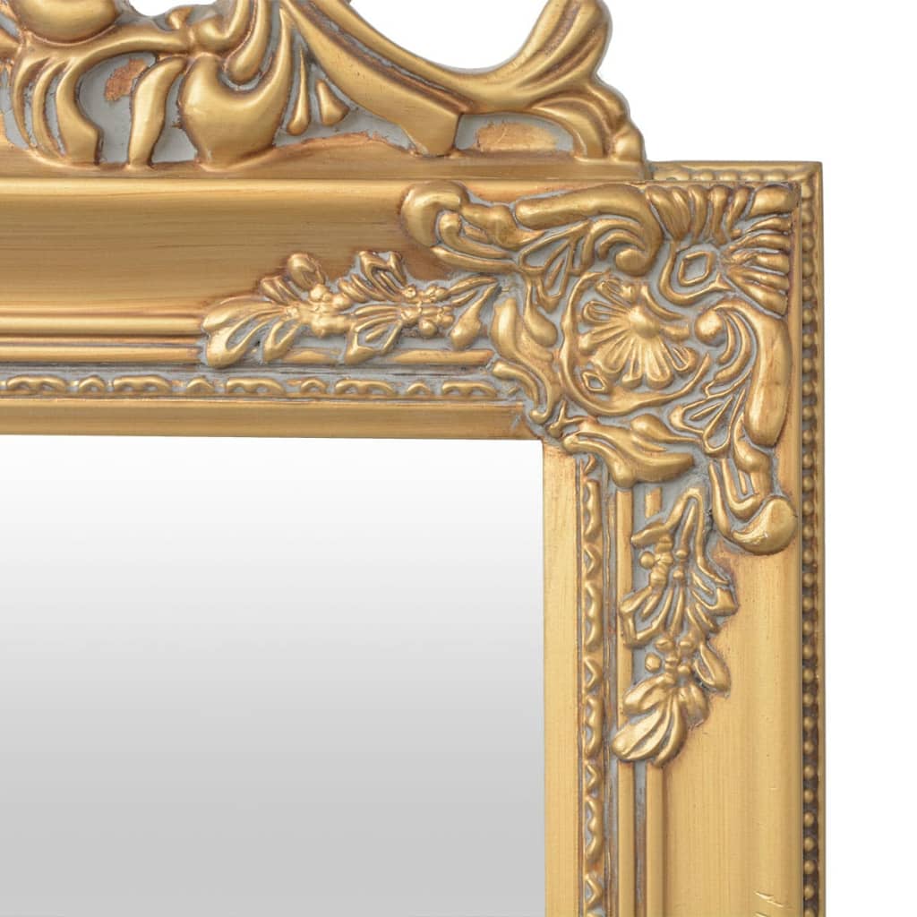 Vrijstaande spiegel Barok 160x40cm goud – afbeelding 4
