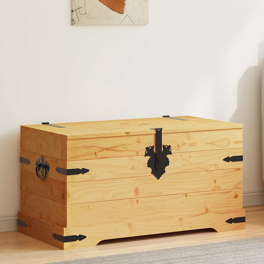 Opbergkist Mexicaans grenenhout Corona-stijl 91x49,5x47 cm